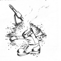 Smoking boot from the Paranoia roleplaying game.
